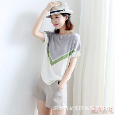 【库存杂款女装半袖针织衫批发外贸尾货女式短袖毛衣品牌服装清仓】深圳市龙华区依潞服装厂 - 产品库