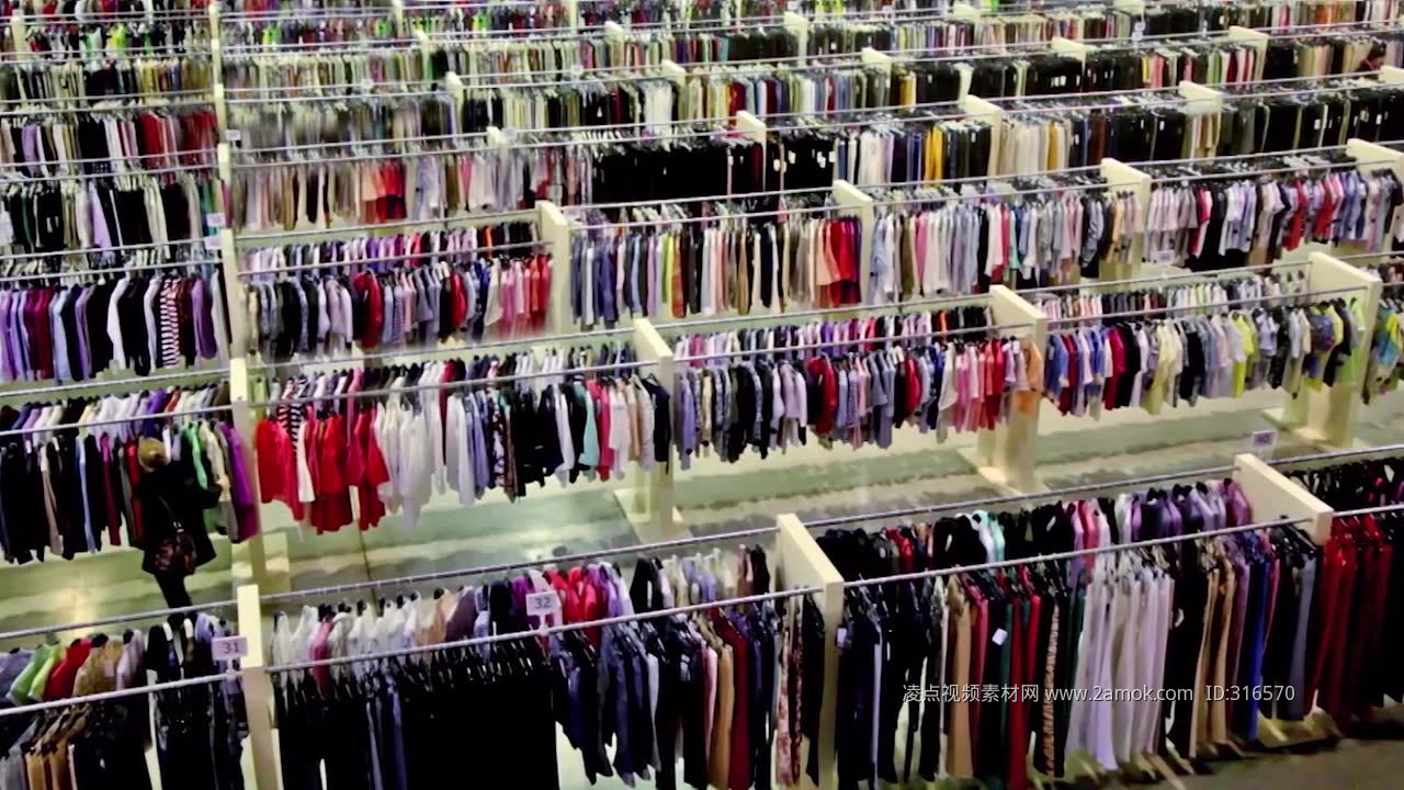 服装 贸易中心 批发市场 交易中心 服装视频素材